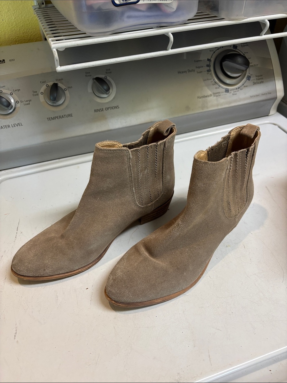 Steve Madden Suede Ankle Boots — Taupe Brown
